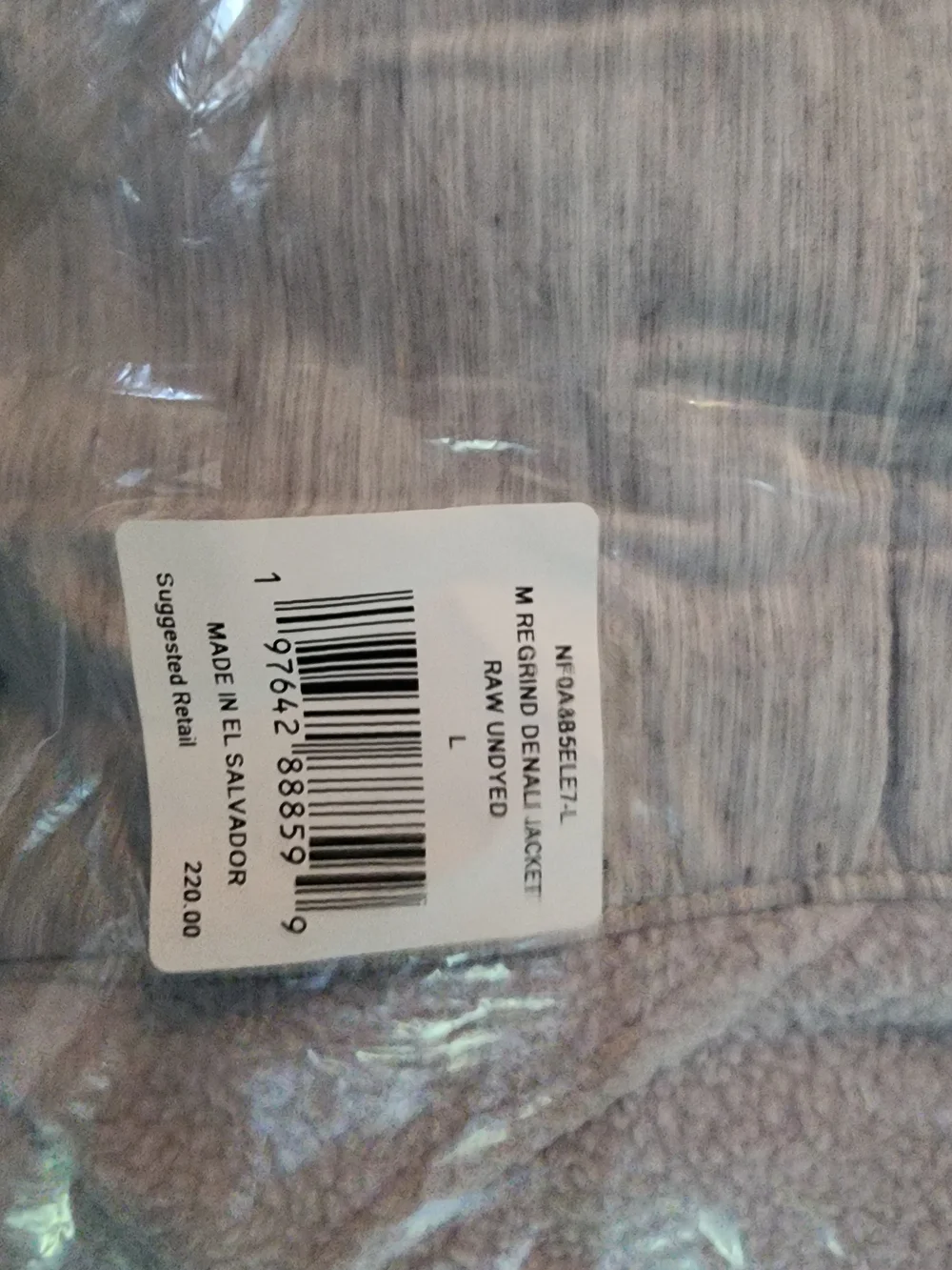 The North Face Light Gray Regrind Denali Fleece Jacket